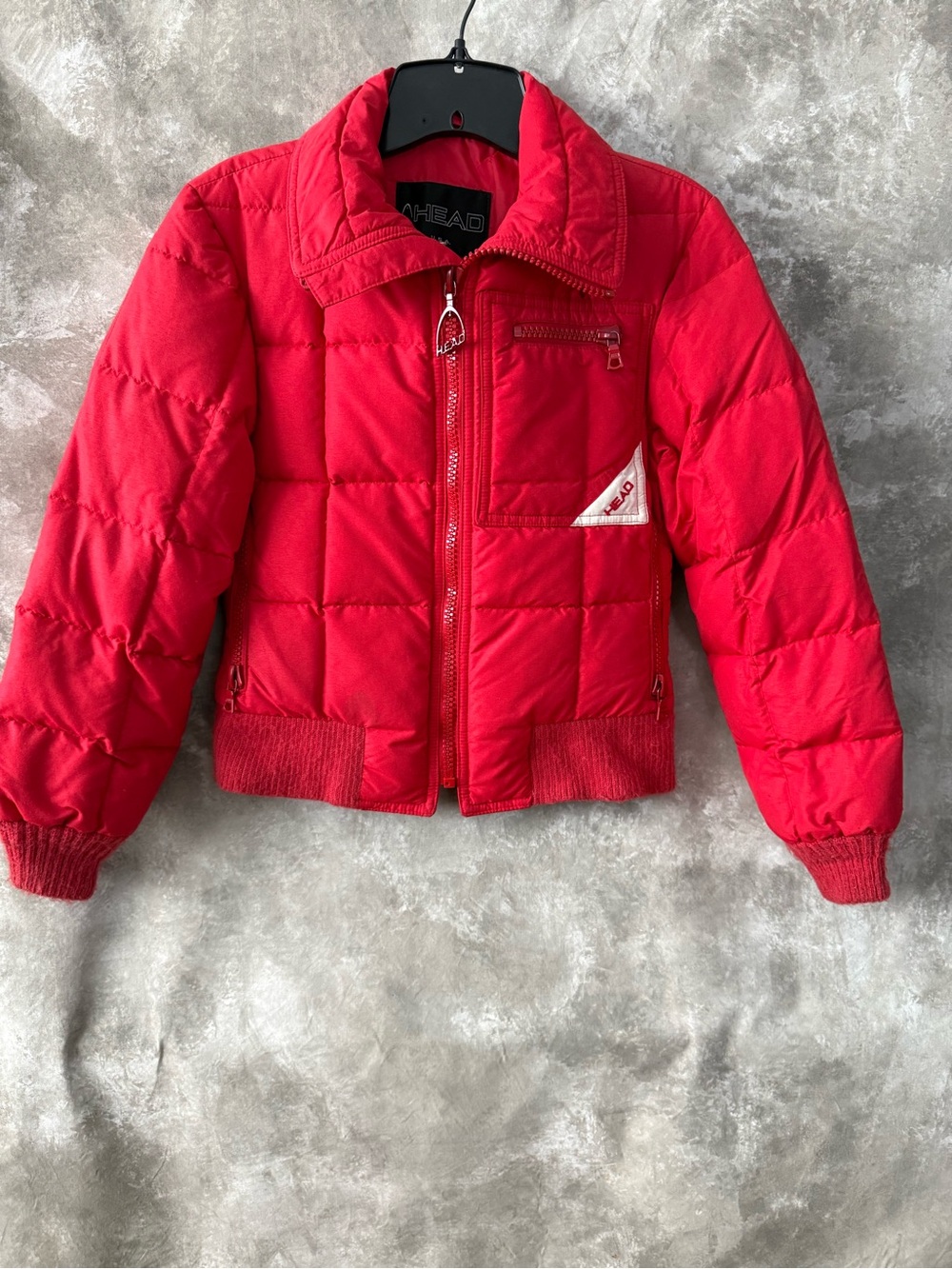 Head Kids Bright Red Quilted Puffer Jacket (love 28)
